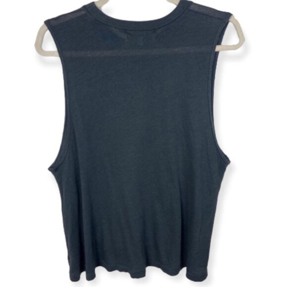 Wildfox Life is a Beach Muscle Tee Tank Grey Small T-Shirt Made in USA Bohemian - Picture 4 of 9